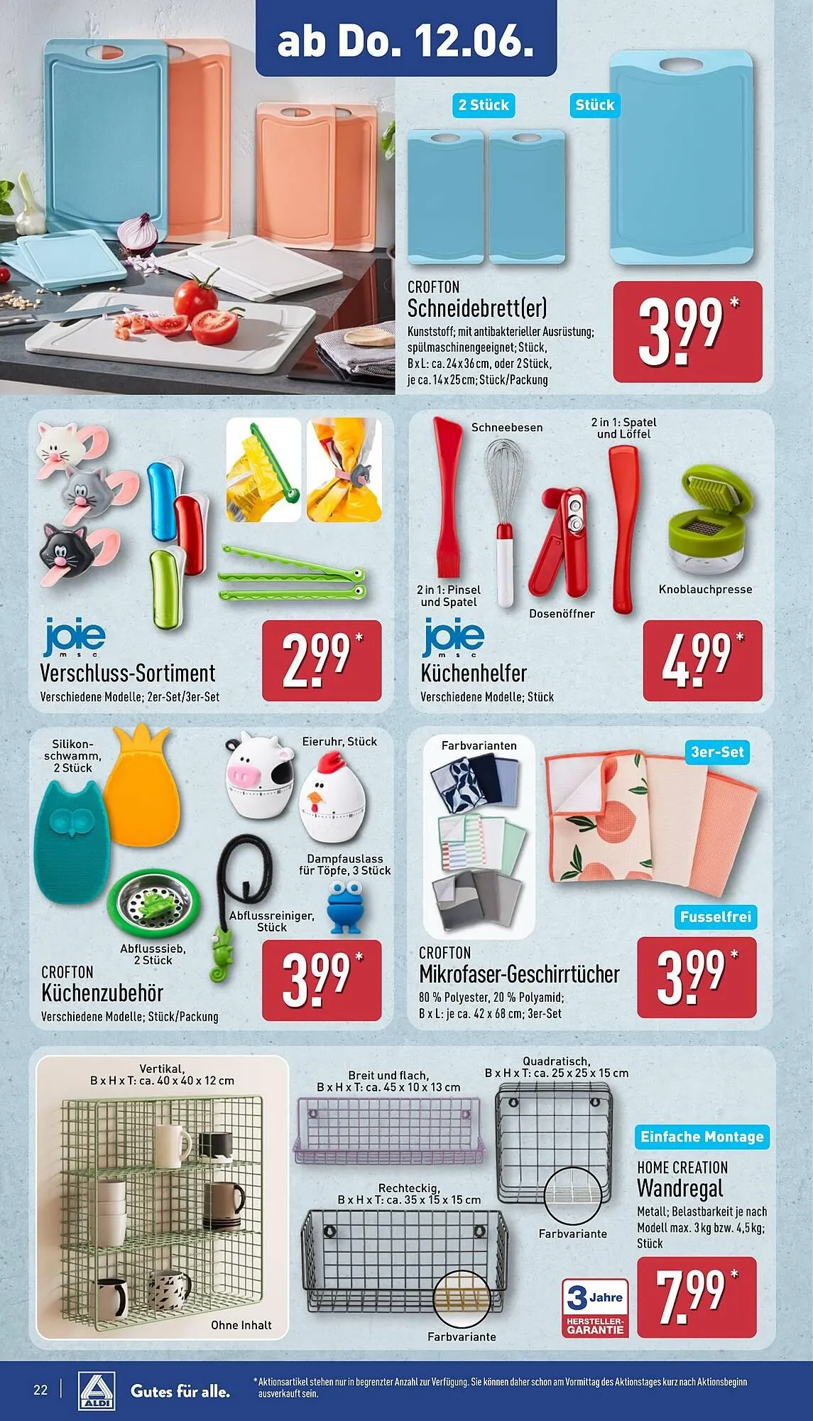 Aldi Nord Prospekt von 10. Juni bis 14. Juni 2025 - Prospekt seite 22