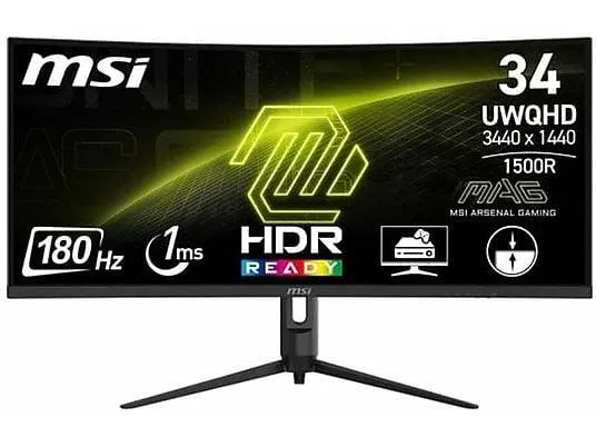 MSI MAG 342CQR E2 34 Zoll UWQHD Monitor (1 ms Reaktionszeit , 180 Hz , 180 Hz nativ)