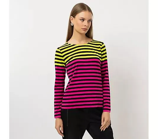 STEFFEN SCHRAUT Shirt Rundhalsausschnitt Kontrastdetails figurumspielend