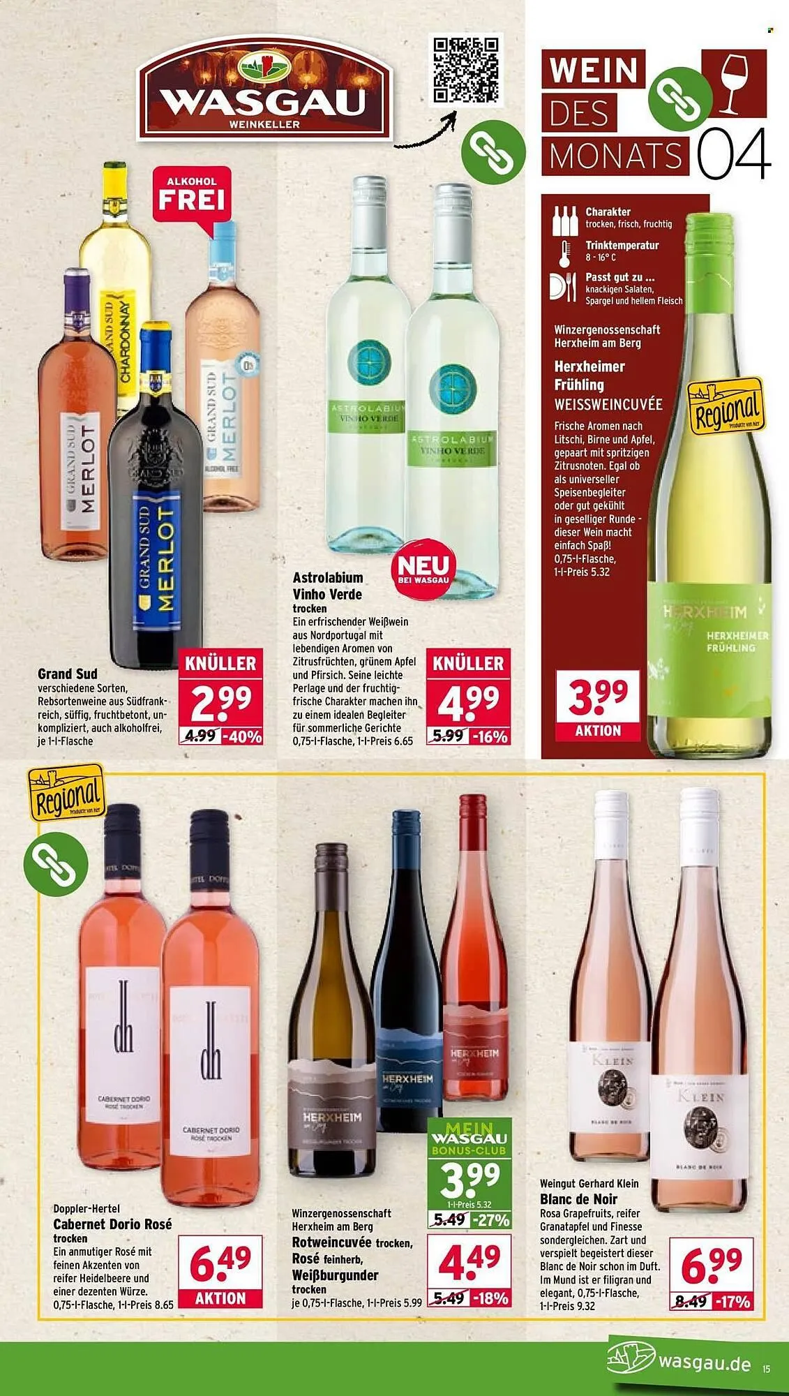 Wasgau Prospekt von 7. April bis 11. April 2026 - Prospekt seite 15