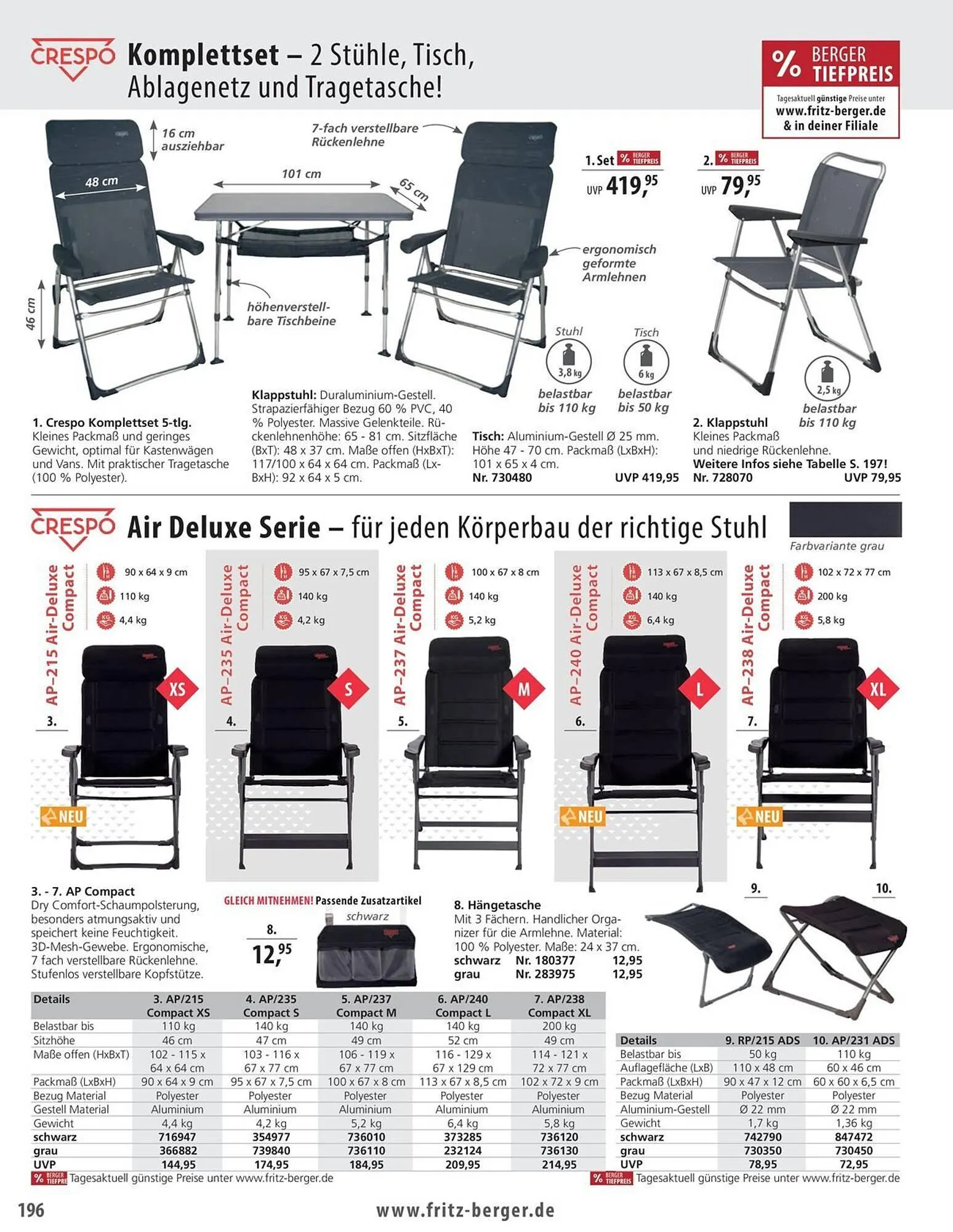 Fritz Berger Prospekt von 27. Mai bis 31. Dezember 2025 - Prospekt seite 196