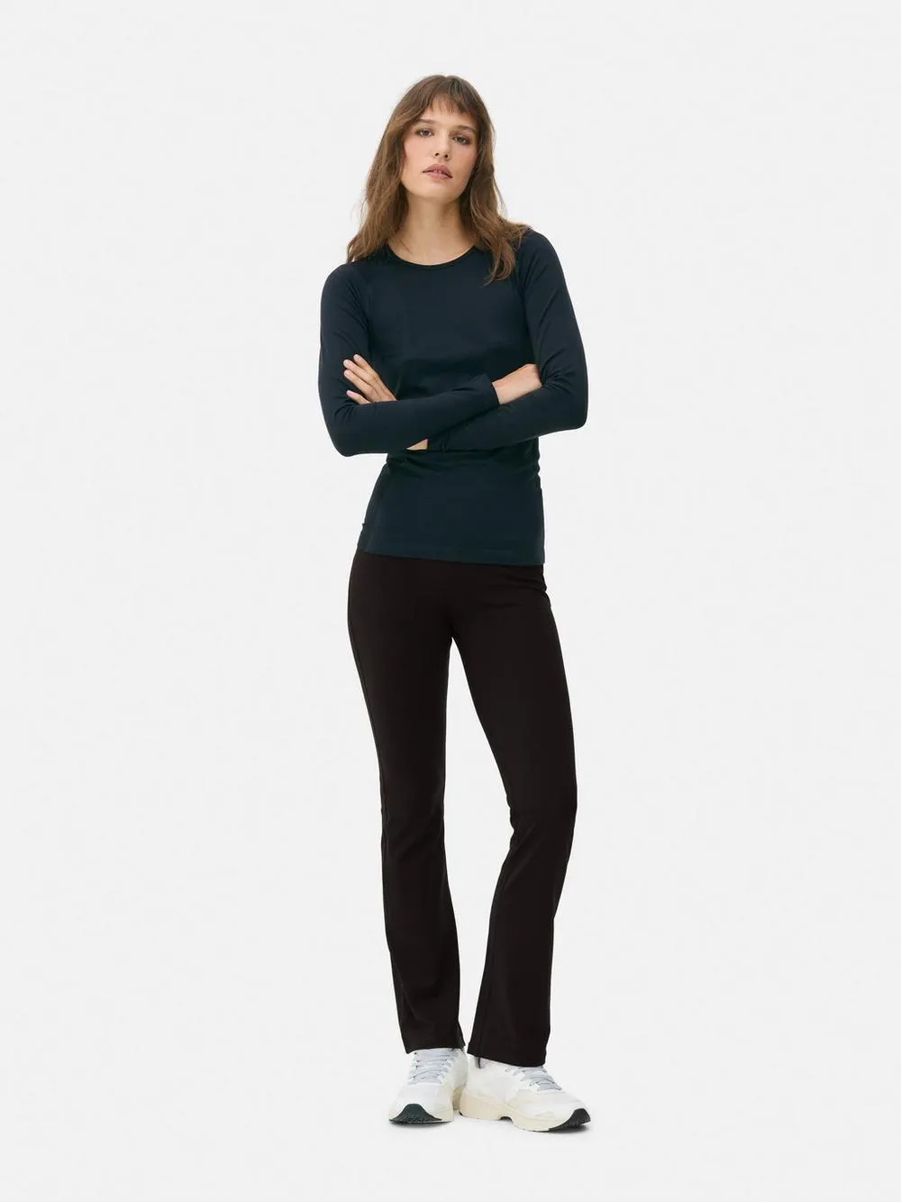 Yoga-Leggings mit hohem Bund
