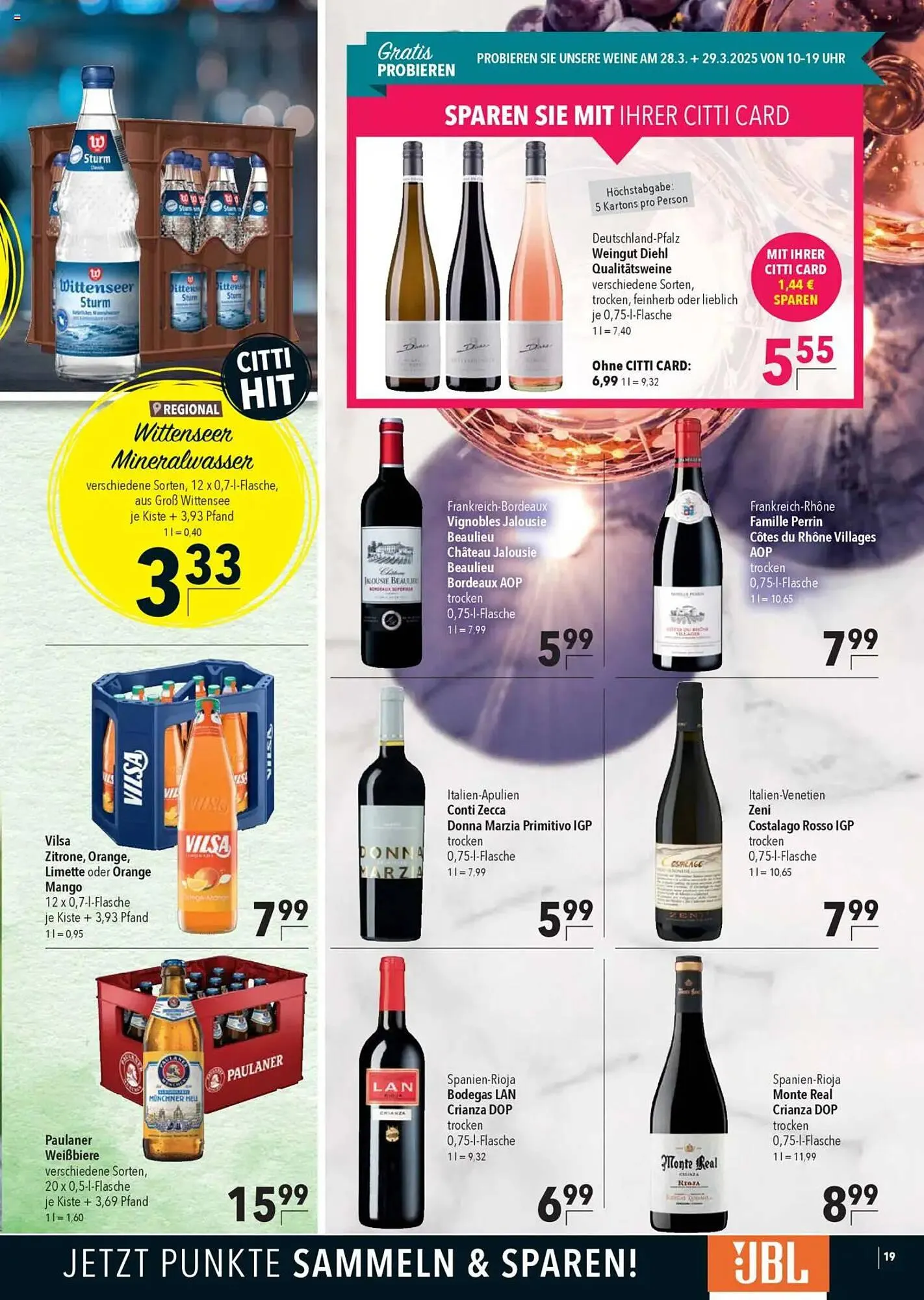 CITTI Markt Prospekt von 26. März bis 1. April 2025 - Prospekt seite 19