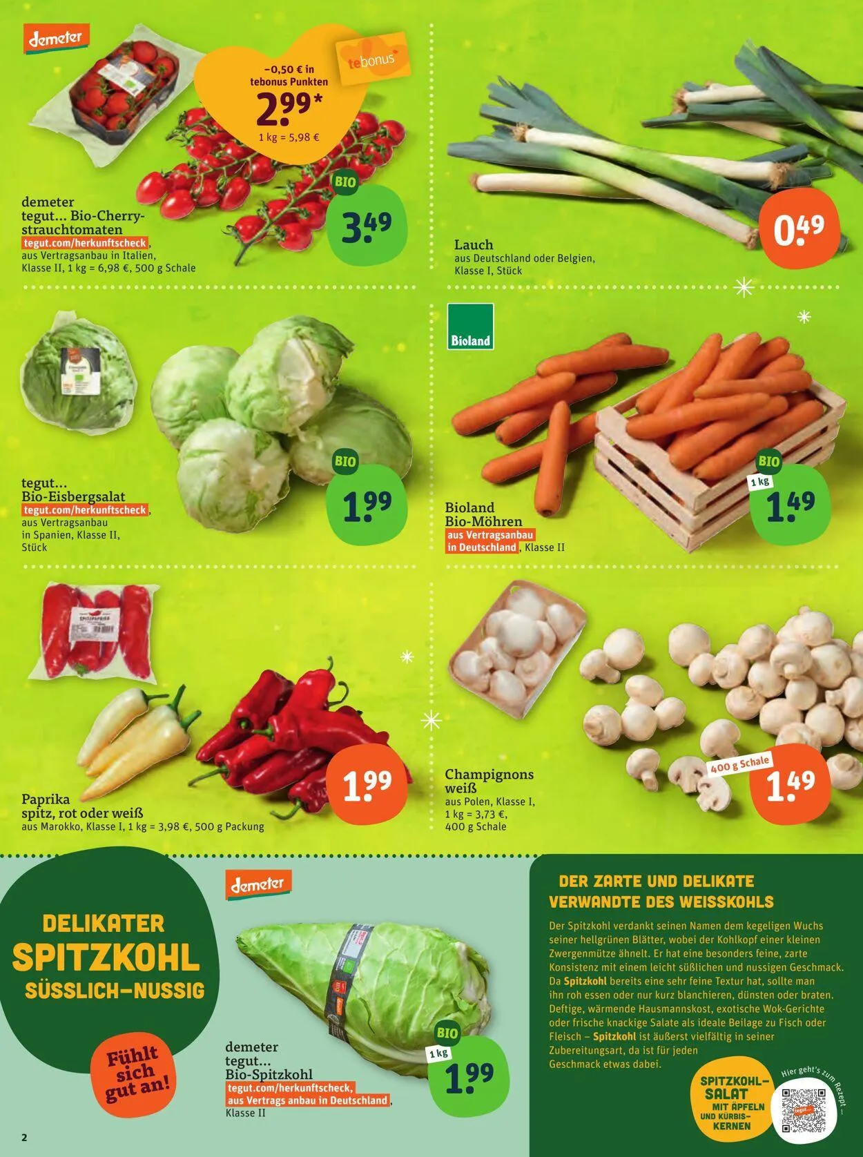 Tegut Aktueller Prospekt von 8. Dezember bis 14. Dezember 2025 - Prospekt seite 4