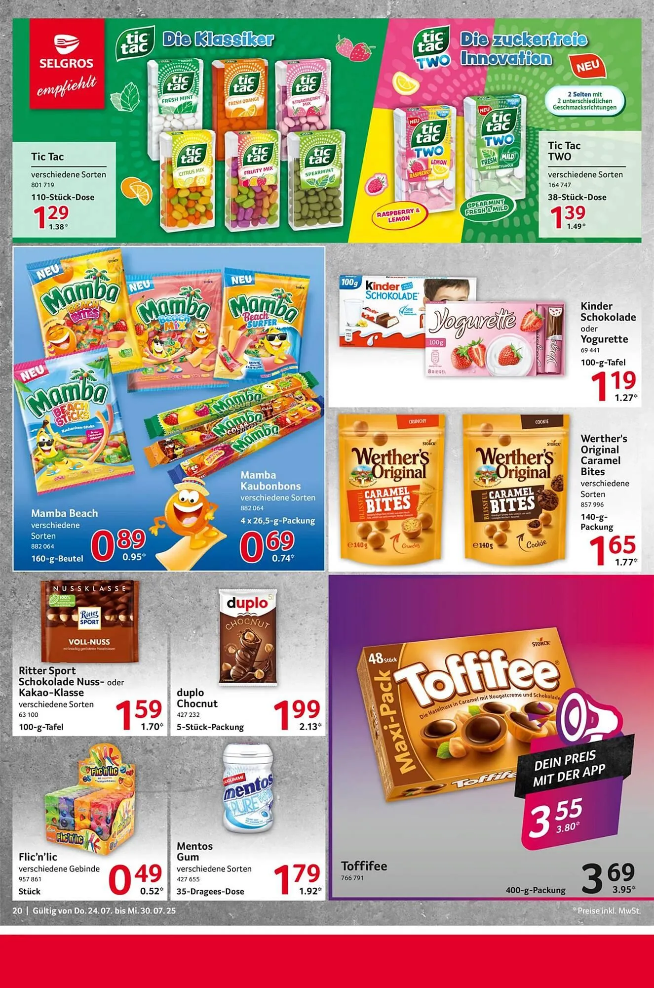 Selgros Prospekt von 24. Juli bis 31. Juli 2025 - Prospekt seite 20