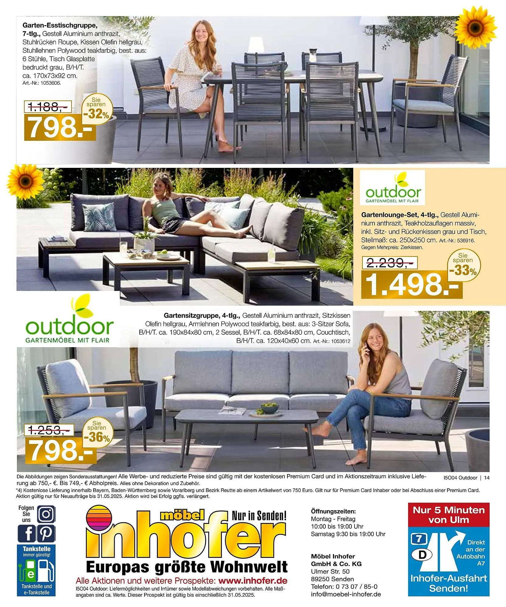 Möbel Inhofer Prospekt von 5. Mai bis 31. Mai 2025 - Prospekt seite 14