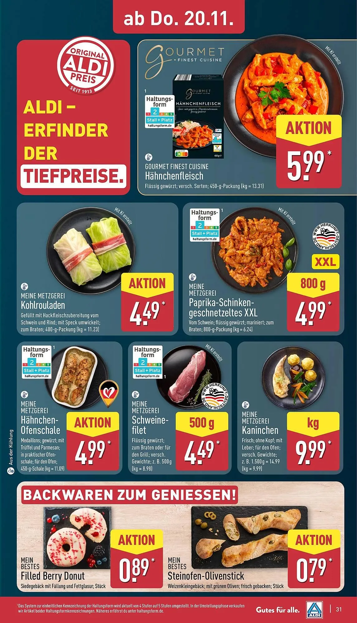 Aldi Nord Prospekt von 17. November bis 22. November 2025 - Prospekt seite 31