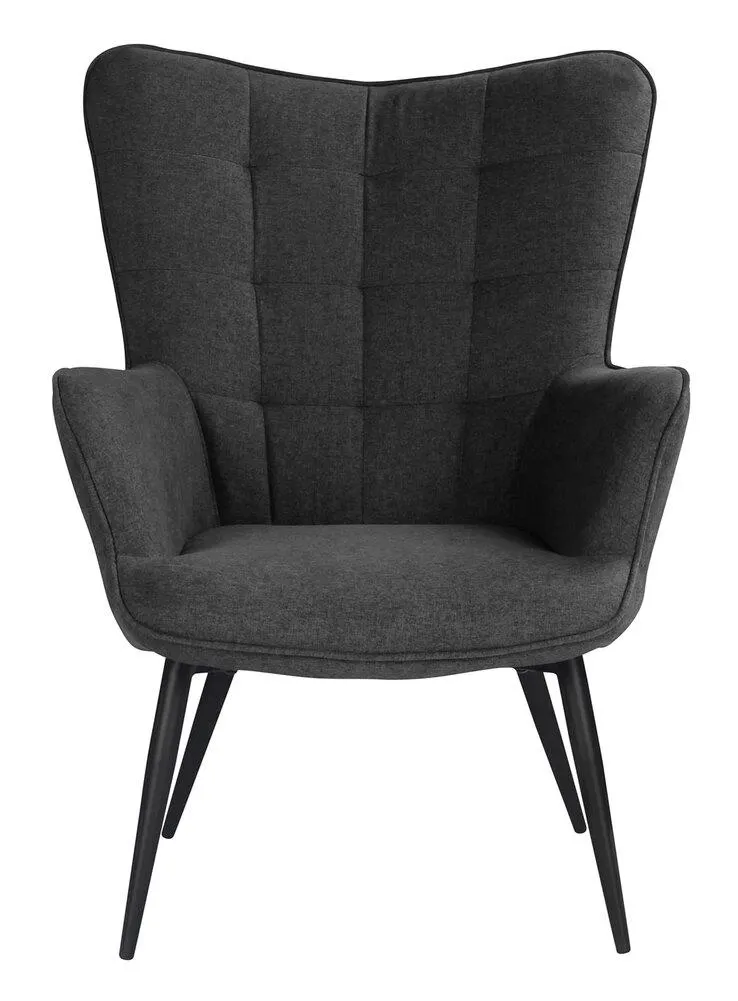 Relaxsessel BENNO grau/ schwarz