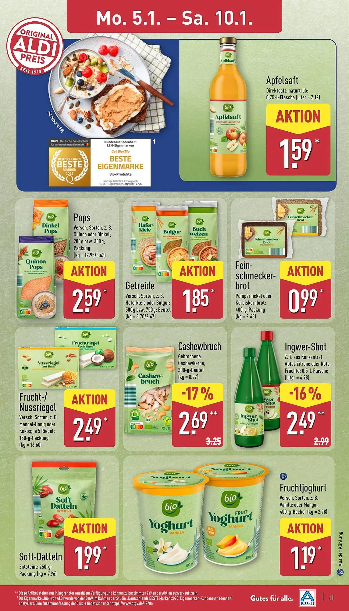 Aldi Nord Prospekt von 5. Januar bis 10. Januar 2026 - Prospekt seite 11