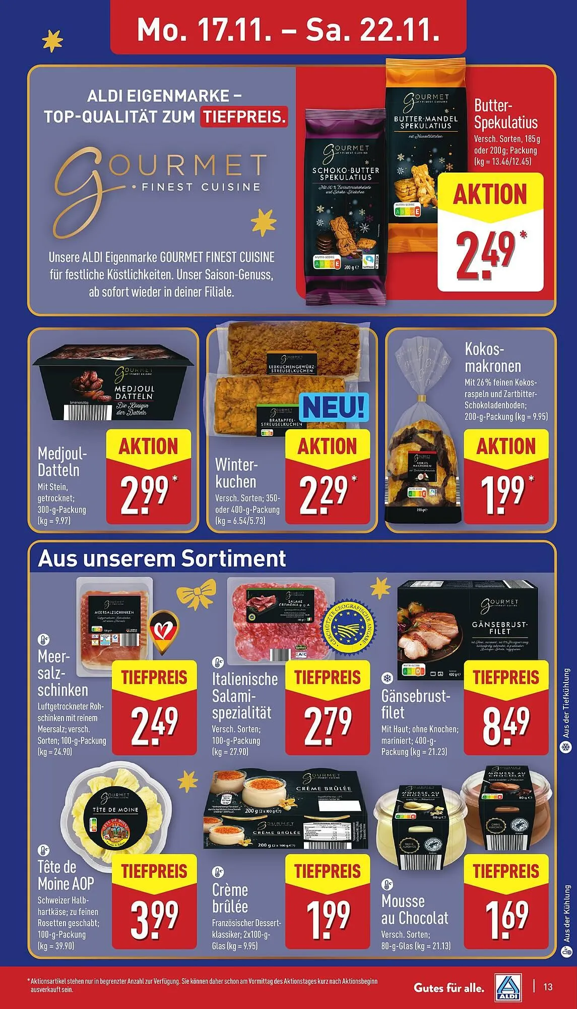 Aldi Nord Prospekt von 17. November bis 22. November 2025 - Prospekt seite 13