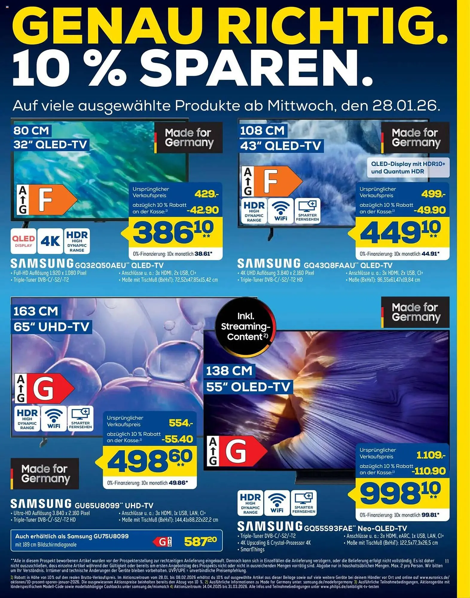 Euronics Prospekt von 24. Januar bis 30. Januar 2026 - Prospekt seite 11