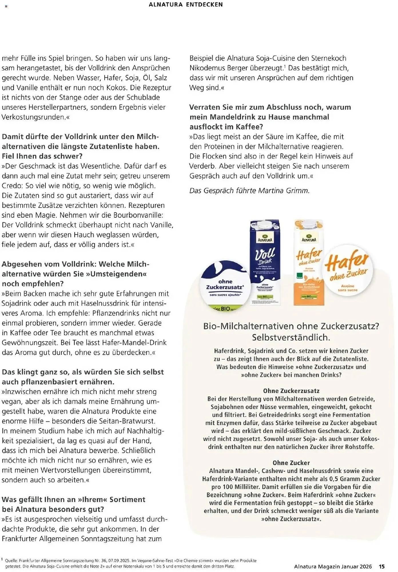 Alnatura Prospekt von 1. Januar bis 31. Januar 2026 - Prospekt seite 15