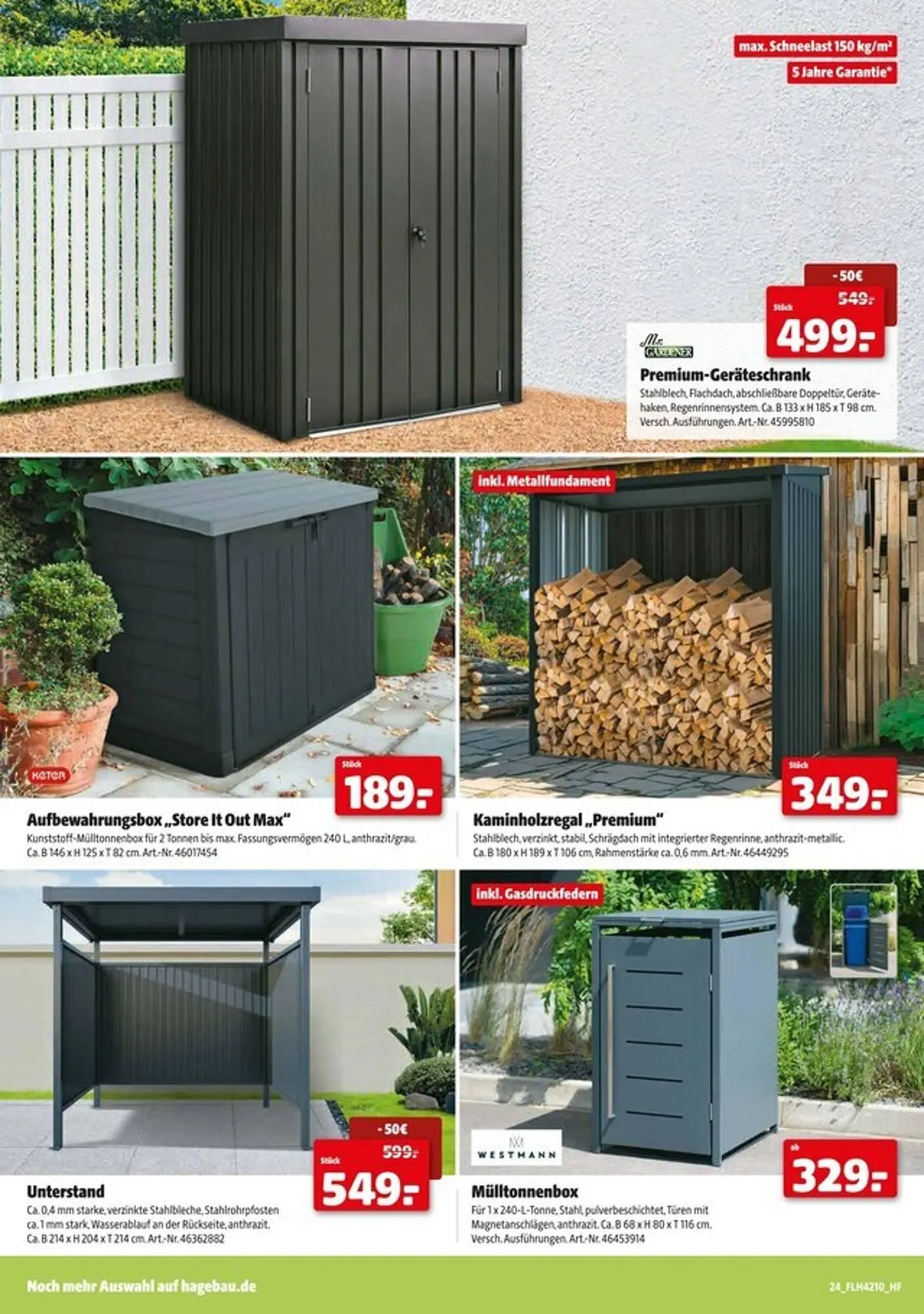 Hagebau Prospekt von 1. März bis 12. April 2025 - Prospekt seite 24