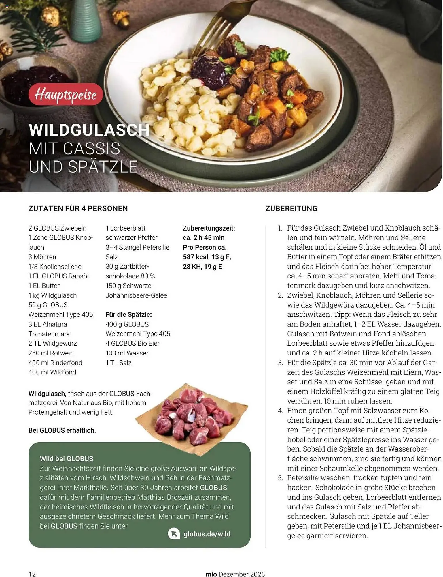 Globus Mio Magazin von 1. Dezember bis 31. Dezember 2025 - Prospekt seite 12