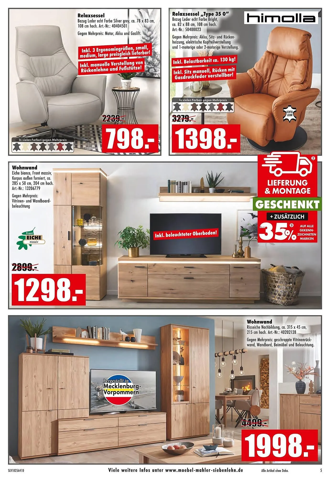 Möbel Mahler Katalog von 29. Oktober bis 4. November 2025 - Prospekt seite 5