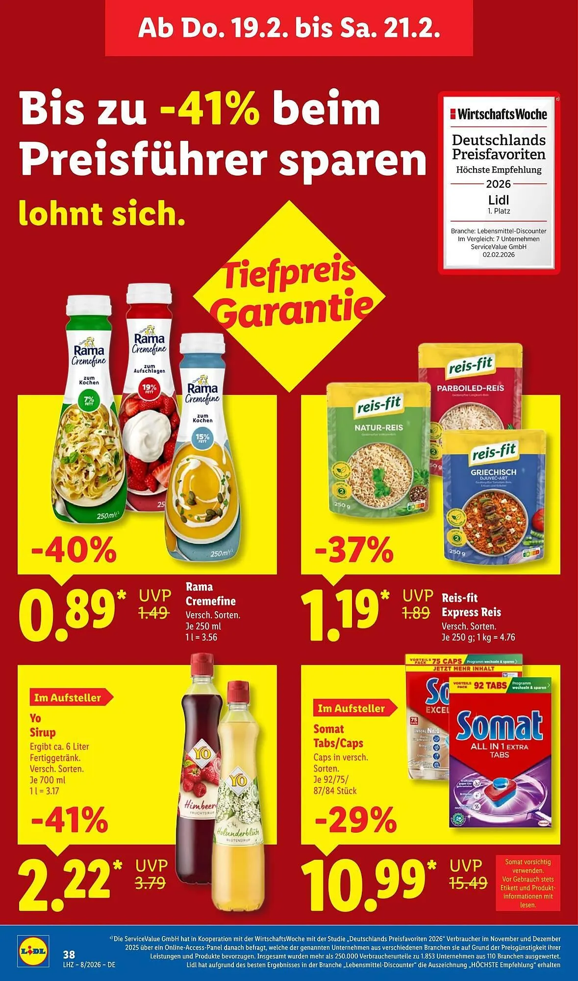 Lidl Prospekt von 16. Februar bis 22. Februar 2026 - Prospekt seite 62