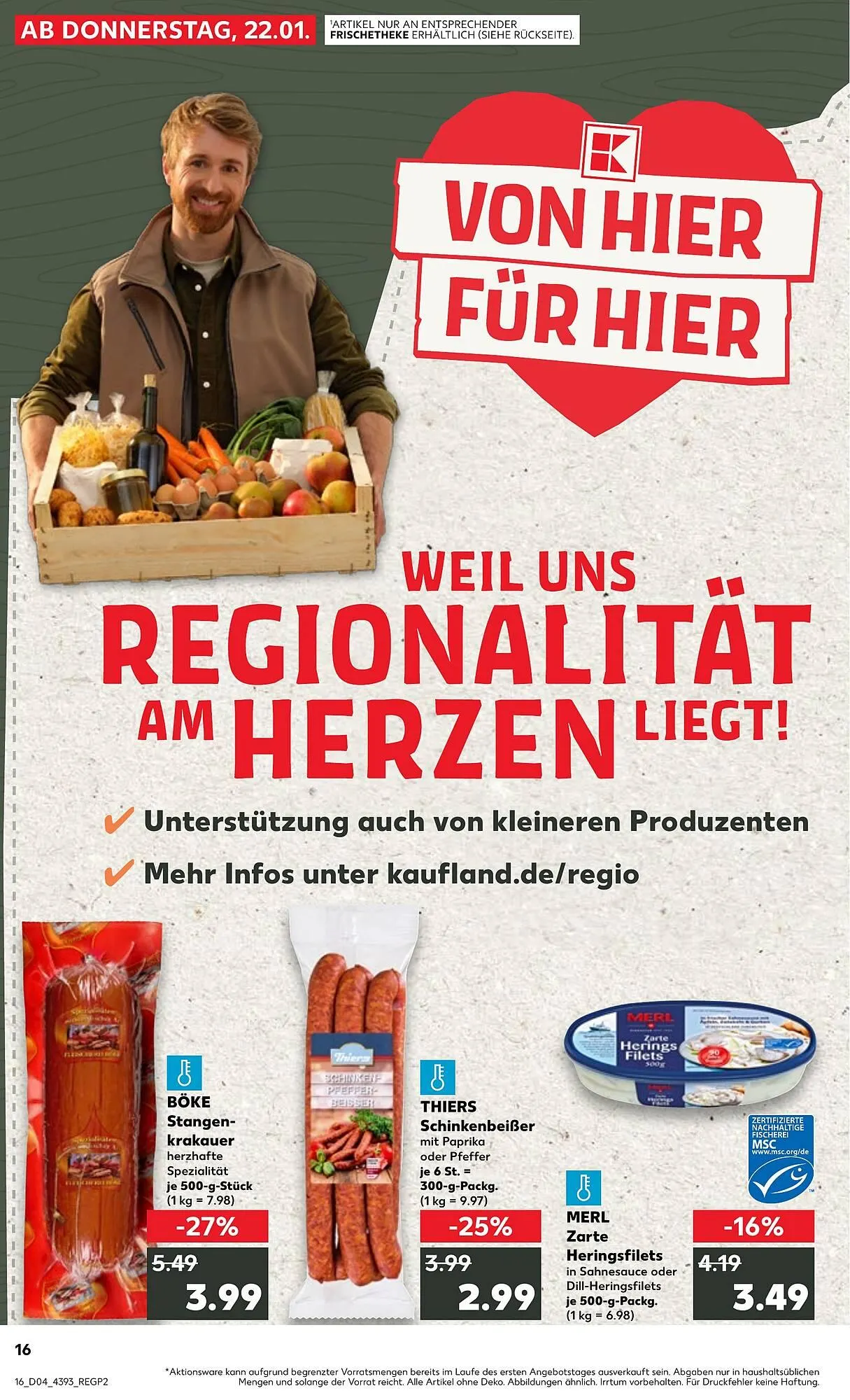 Kaufland Prospekt von 22. Januar bis 28. Januar 2026 - Prospekt seite 16