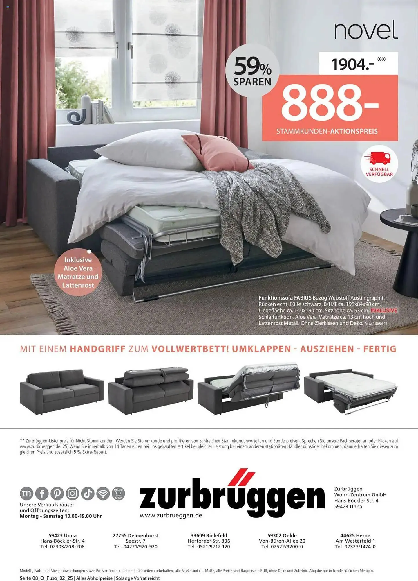 Zurbrüggen Prospekt von 3. Juli bis 31. August 2025 - Prospekt seite 8