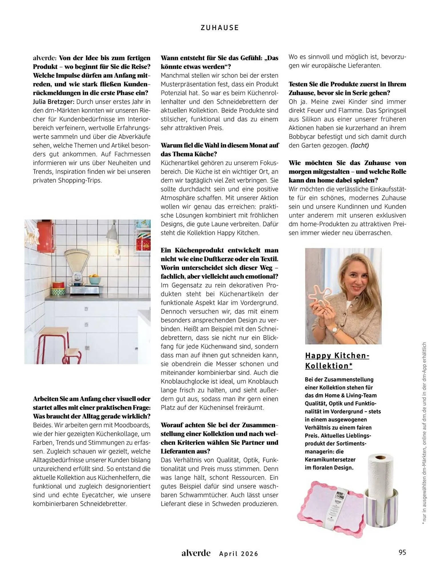 Dm drogerie Magazin von 1. April bis 30. April 2026 - Prospekt seite 95