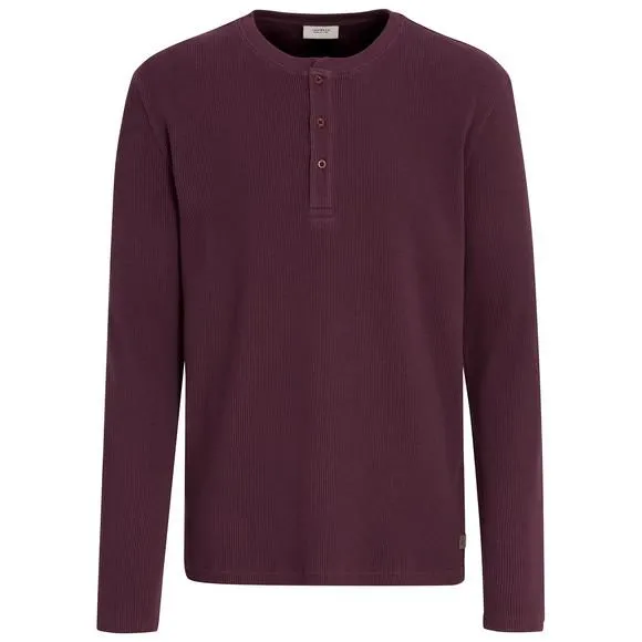 Herren Langarmshirt mit Struktur