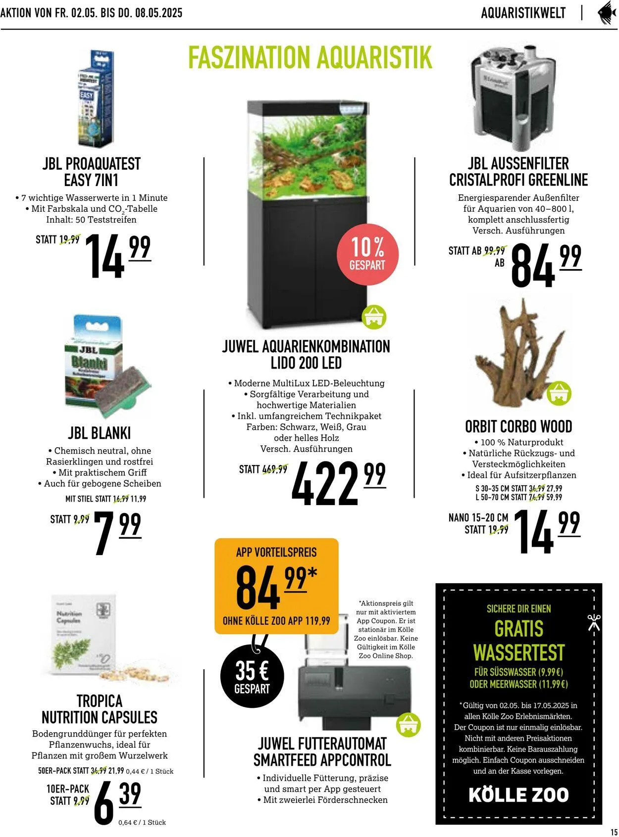 Kölle Zoo Aktueller Prospekt von 30. April bis 14. Mai 2025 - Prospekt seite 15