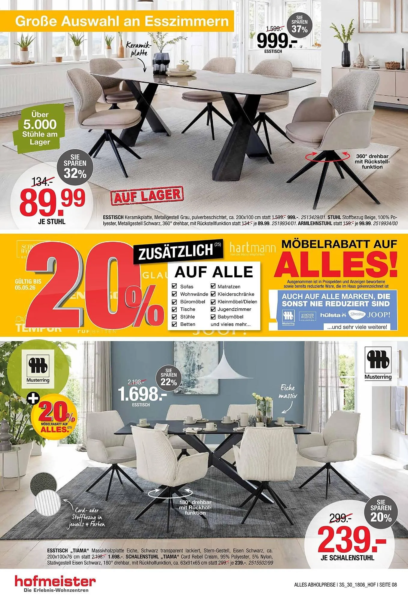 Hofmeister Prospekt von 8. April bis 5. Mai 2026 - Prospekt seite 8