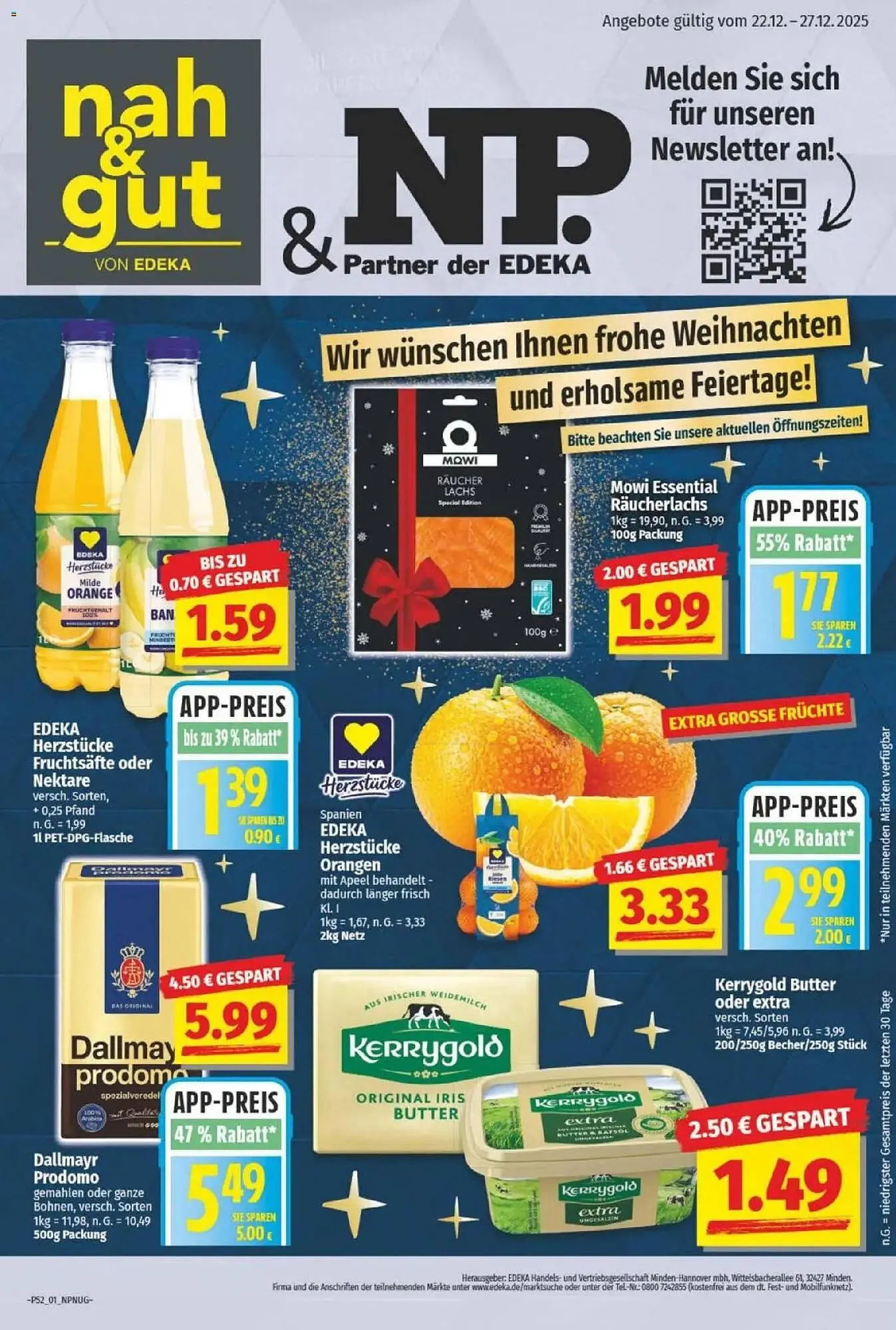 NP Discount Prospekt von 21. Dezember bis 27. Dezember 2025 - Prospekt seite 1