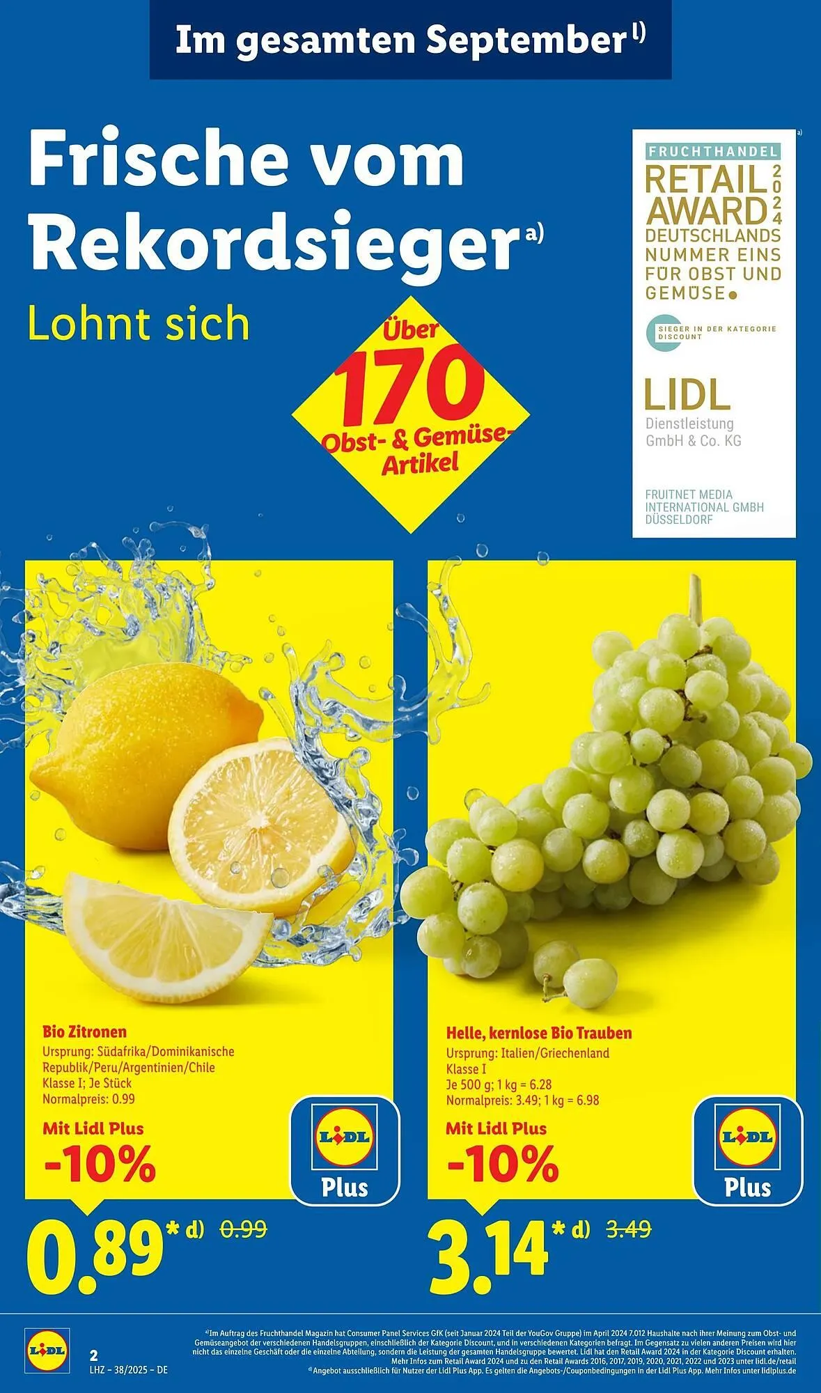 Lidl Prospekt von 15. September bis 21. September 2025 - Prospekt seite 2
