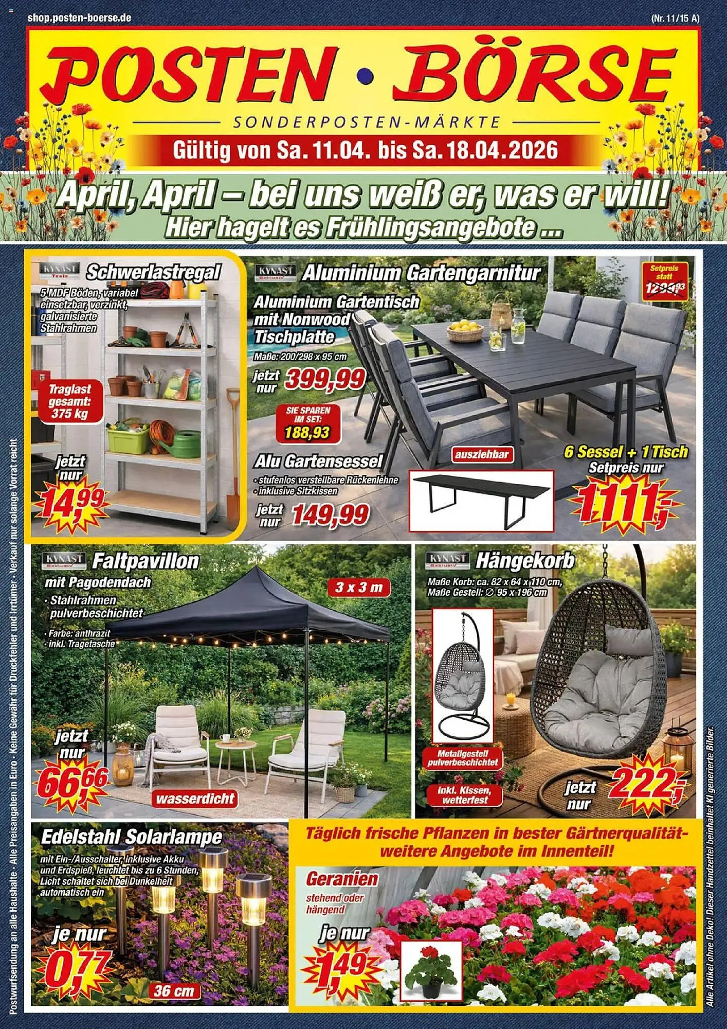 Posten Börse Prospekt von 11. April bis 18. April 2026 - Prospekt seite 1