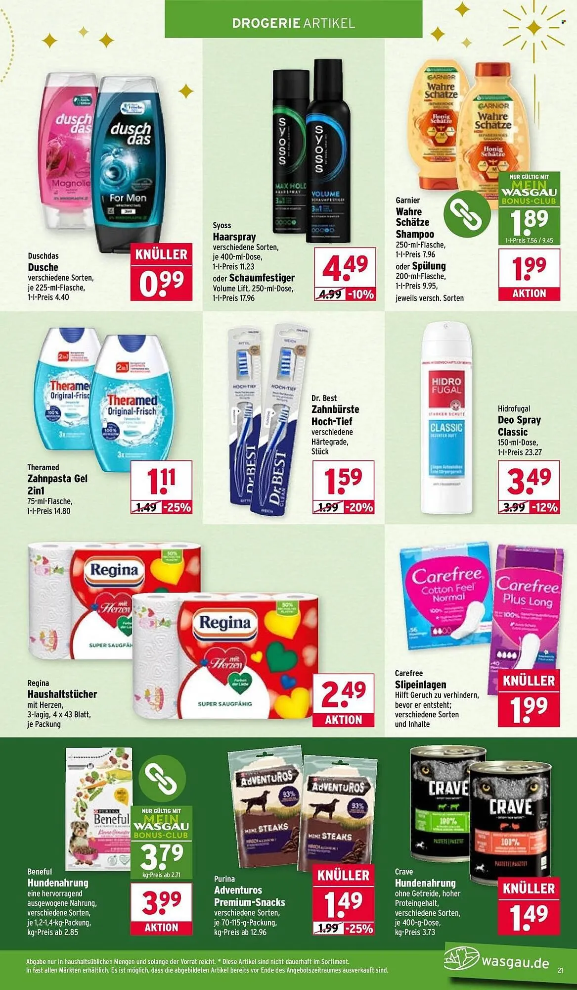 Wasgau Prospekt von 29. Dezember bis 3. Januar 2026 - Prospekt seite 21