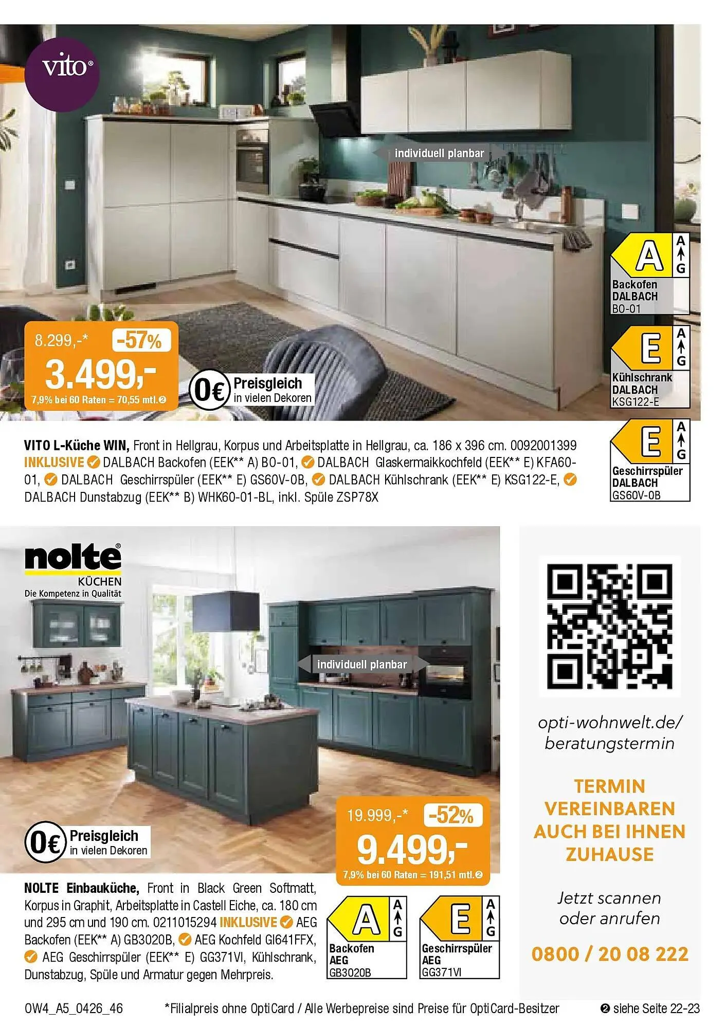 Opti Wohnwelt Prospekt von 1. April bis 18. April 2026 - Prospekt seite 46