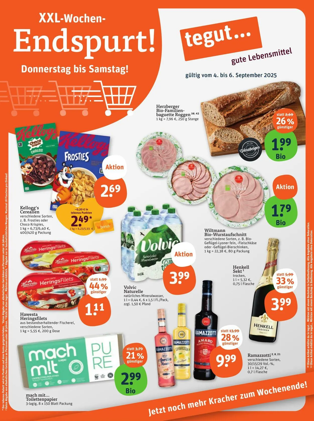 Tegut Aktueller Prospekt von 1. September bis 7. September 2025 - Prospekt seite 1