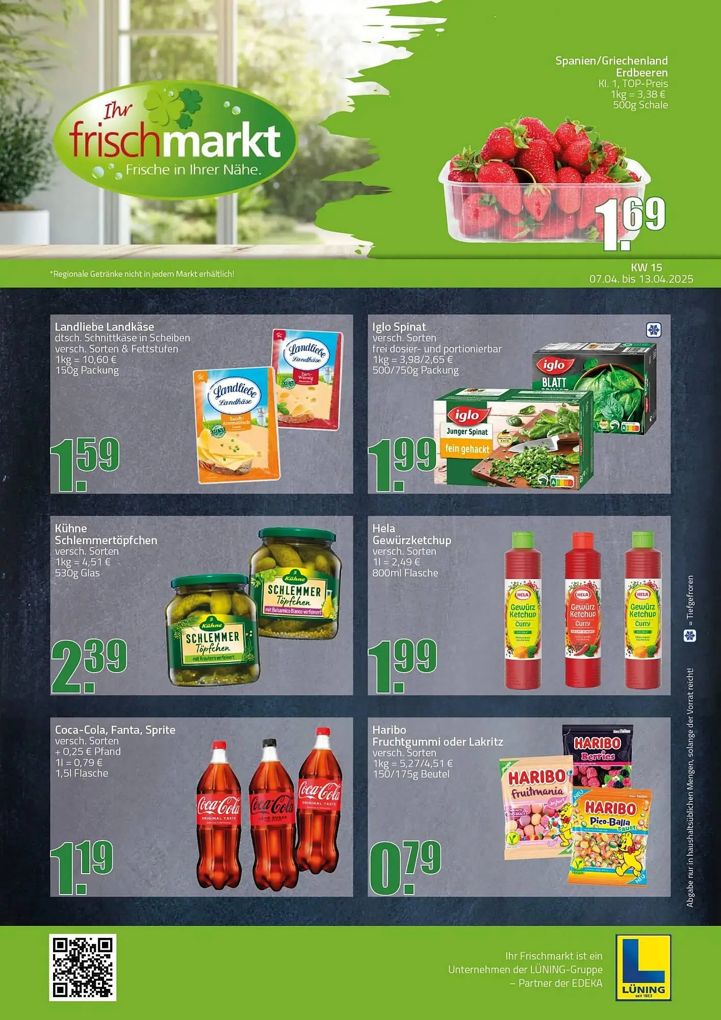 Ihr Frischmarkt Prospekt von 7. April bis 13. April 2025 - Prospekt seite 1