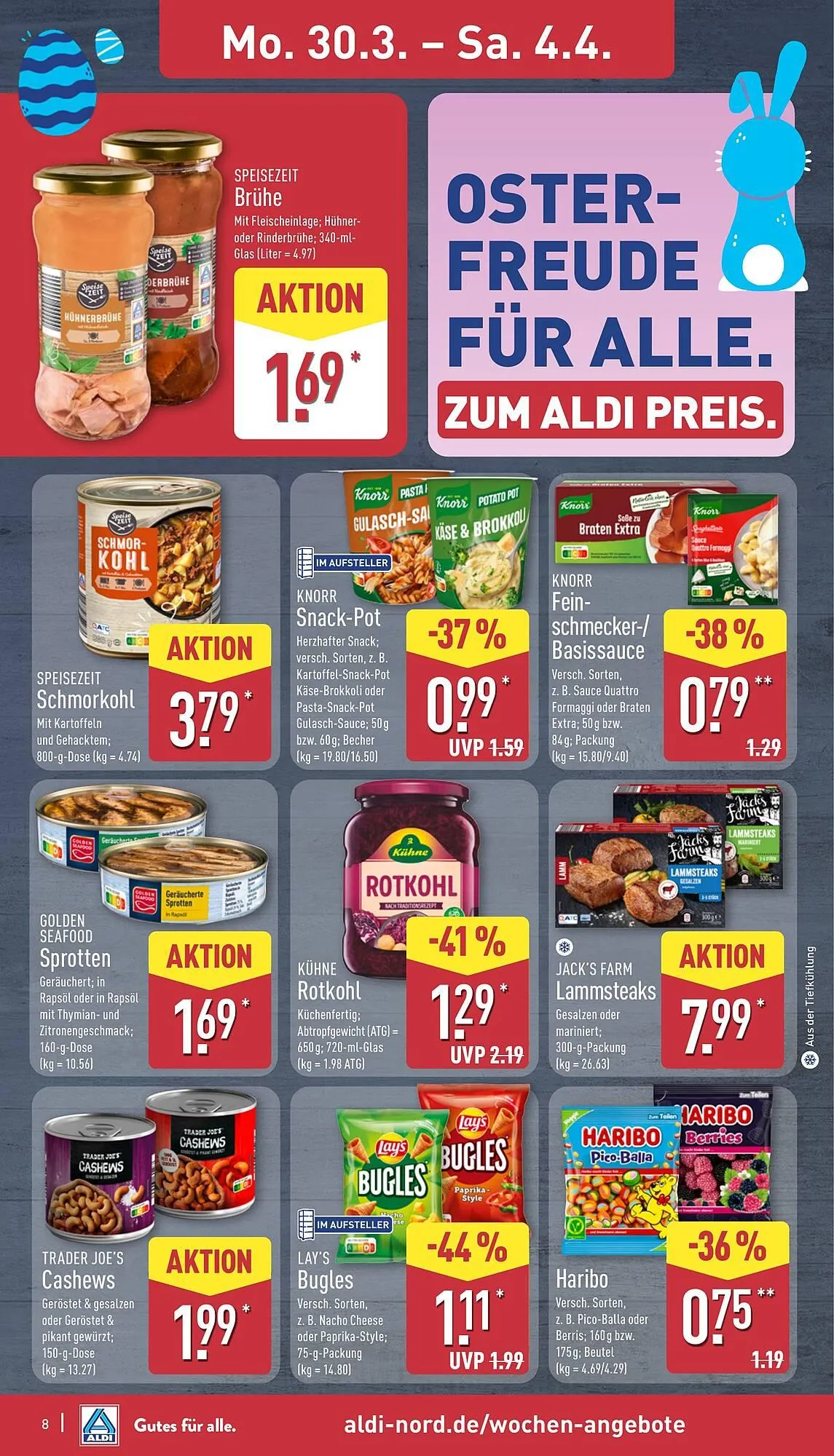 Aldi Nord Prospekt von 30. März bis 4. April 2026 - Prospekt seite 8