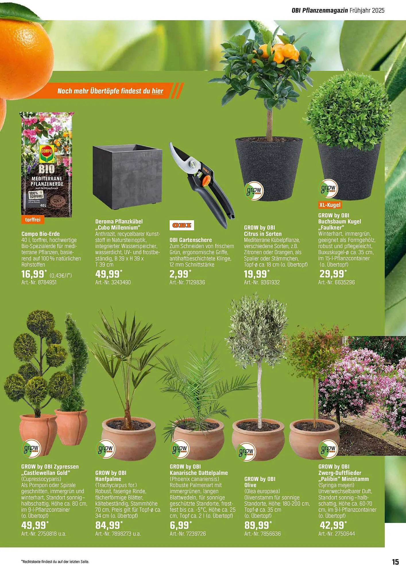 OBI Prospekt von 6. April bis 24. April 2025 - Prospekt seite 15
