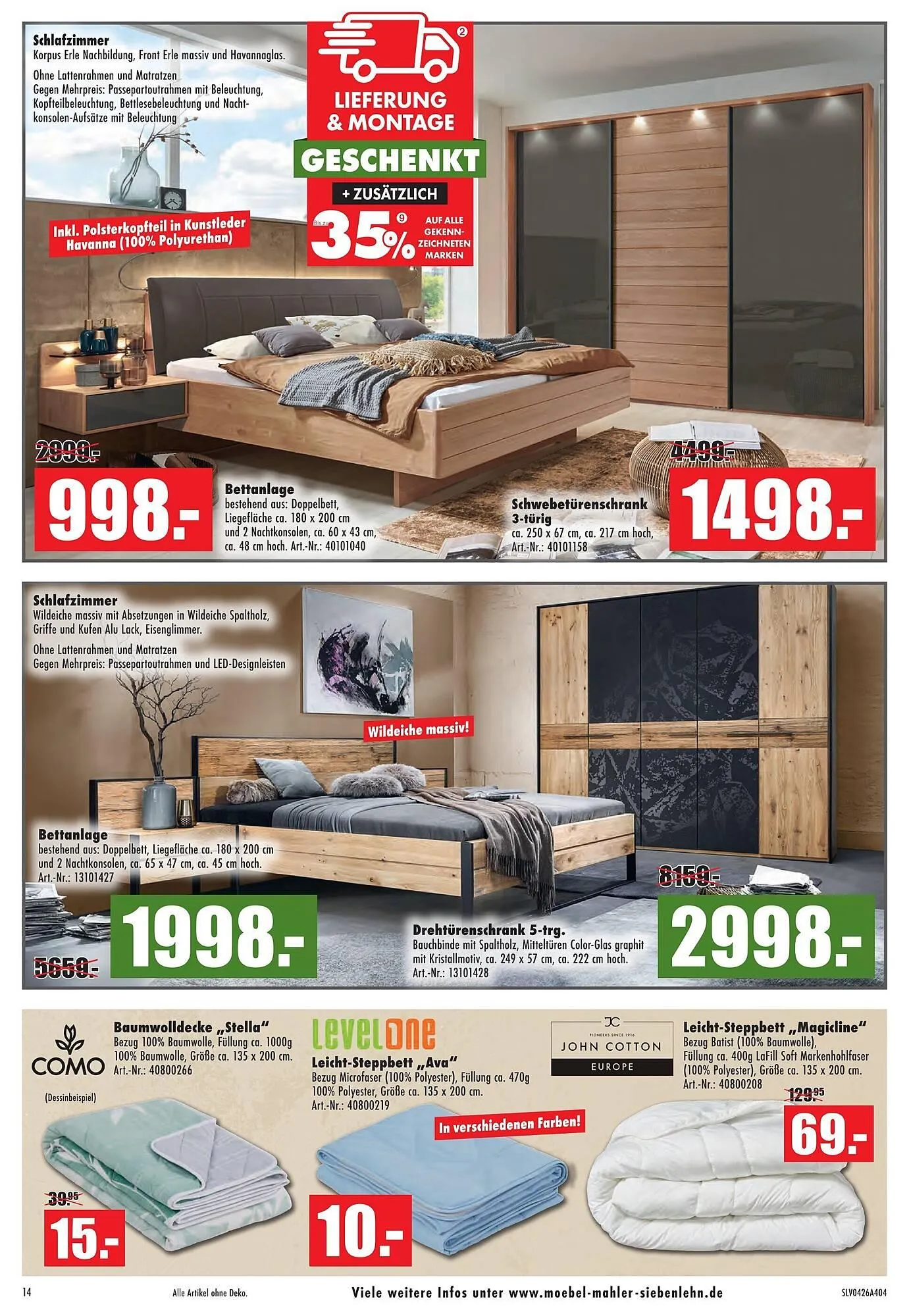 Möbel Mahler Katalog von 15. April bis 5. Mai 2026 - Prospekt seite 14