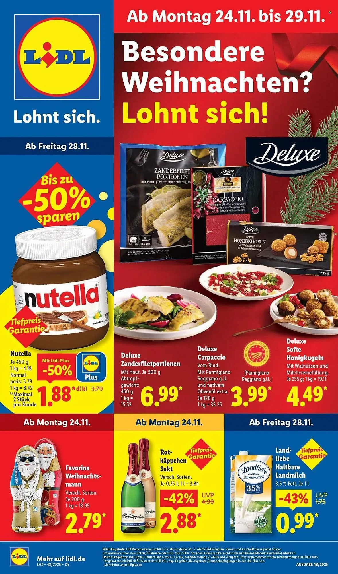 Lidl Prospekt von 24. November bis 29. November 2025 - Prospekt seite 1