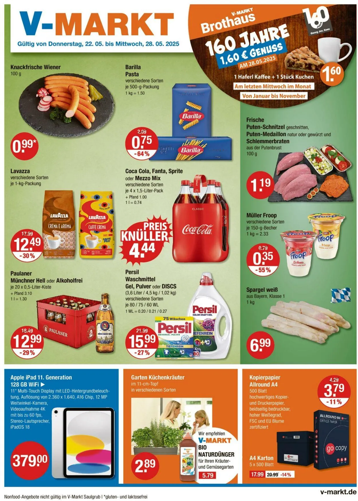 V-Markt Aktueller Prospekt von 22. Mai bis 28. Mai 2025 - Prospekt seite 1