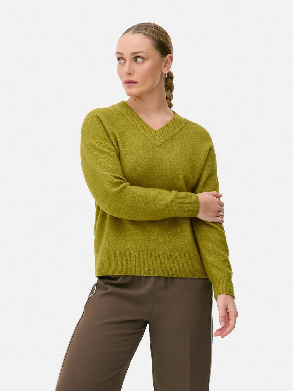 Pullover mit V-Ausschnitt