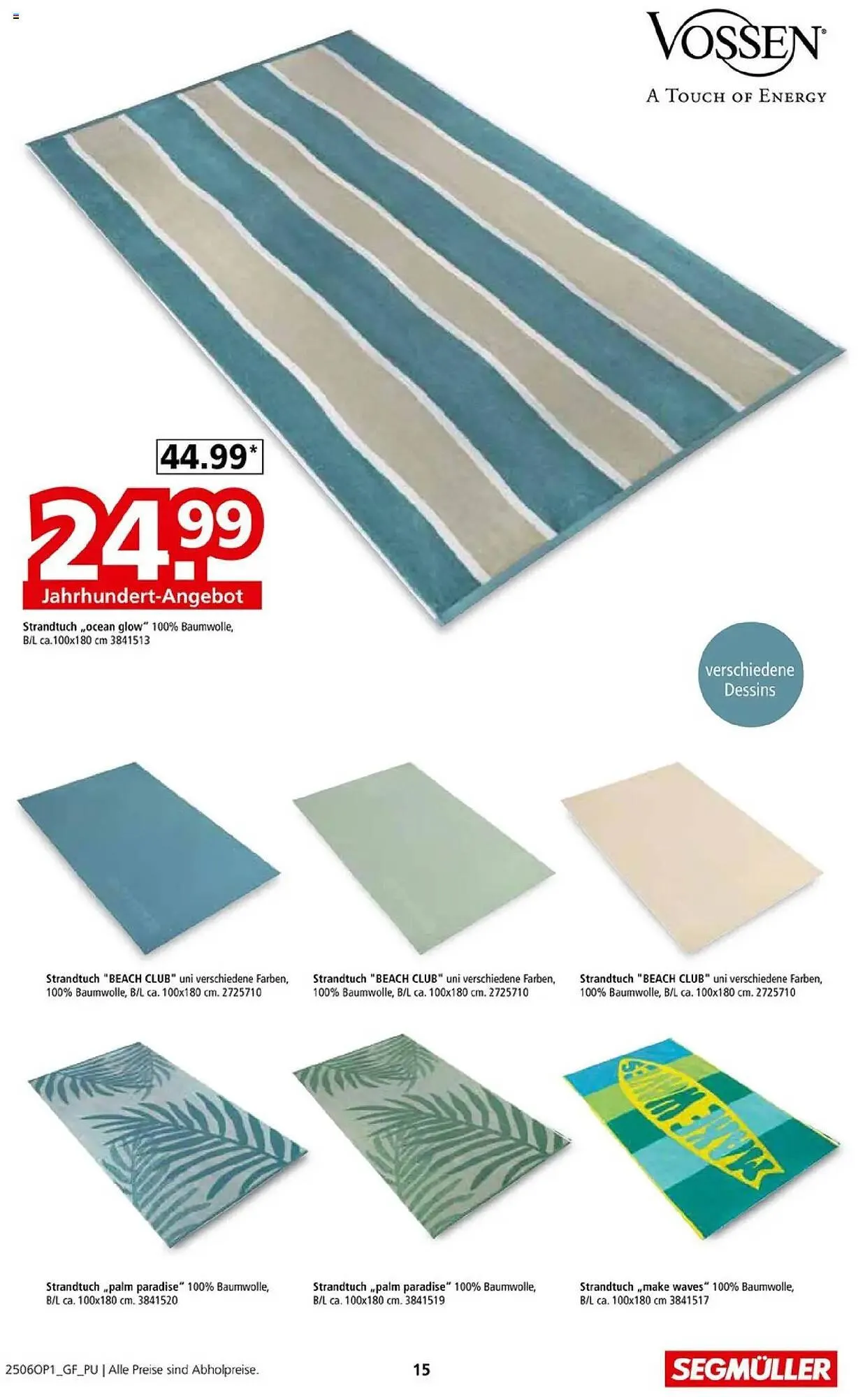 Segmüller Prospekt von 31. Mai bis 30. August 2025 - Prospekt seite 15