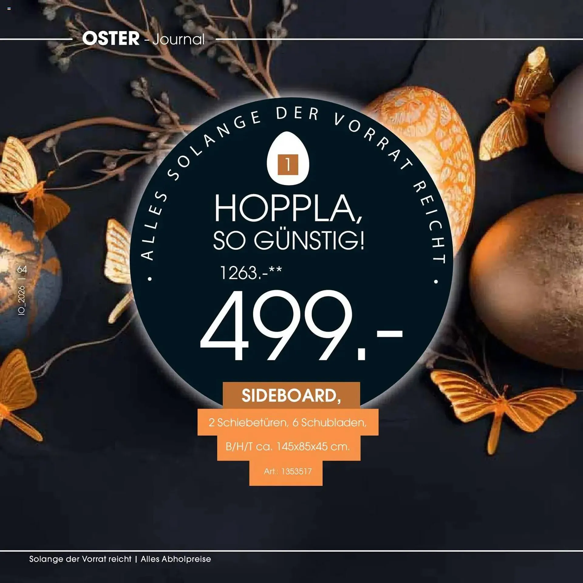 Zurbrüggen Prospekt von 23. März bis 11. April 2026 - Prospekt seite 64