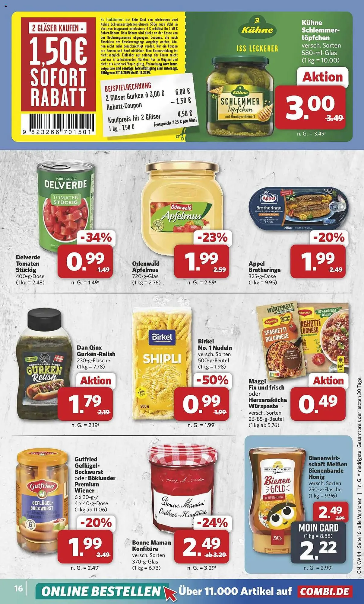 Combi Prospekt von 27. Oktober bis 1. November 2025 - Prospekt seite 17