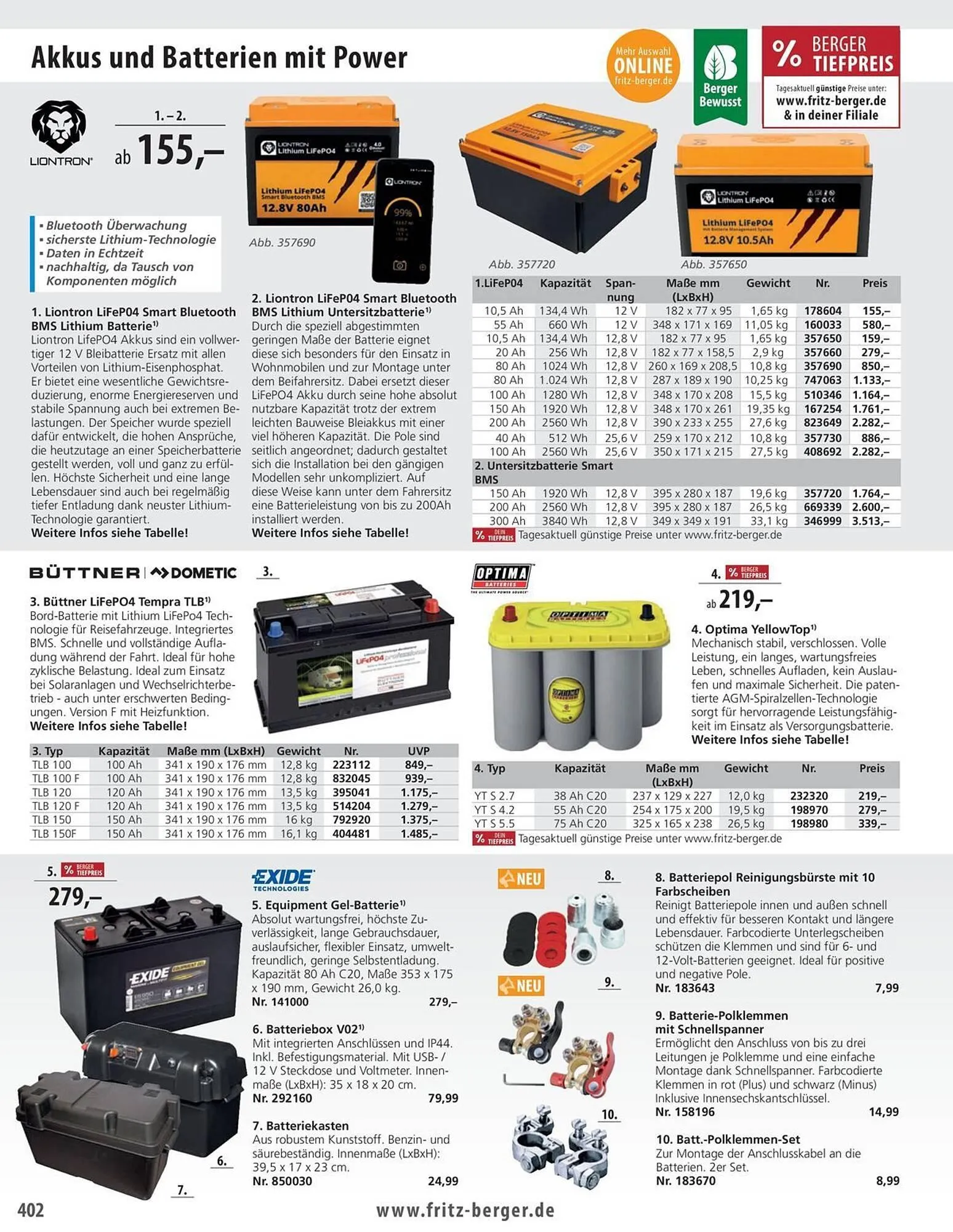 Fritz Berger Prospekt von 27. Mai bis 31. Dezember 2025 - Prospekt seite 406