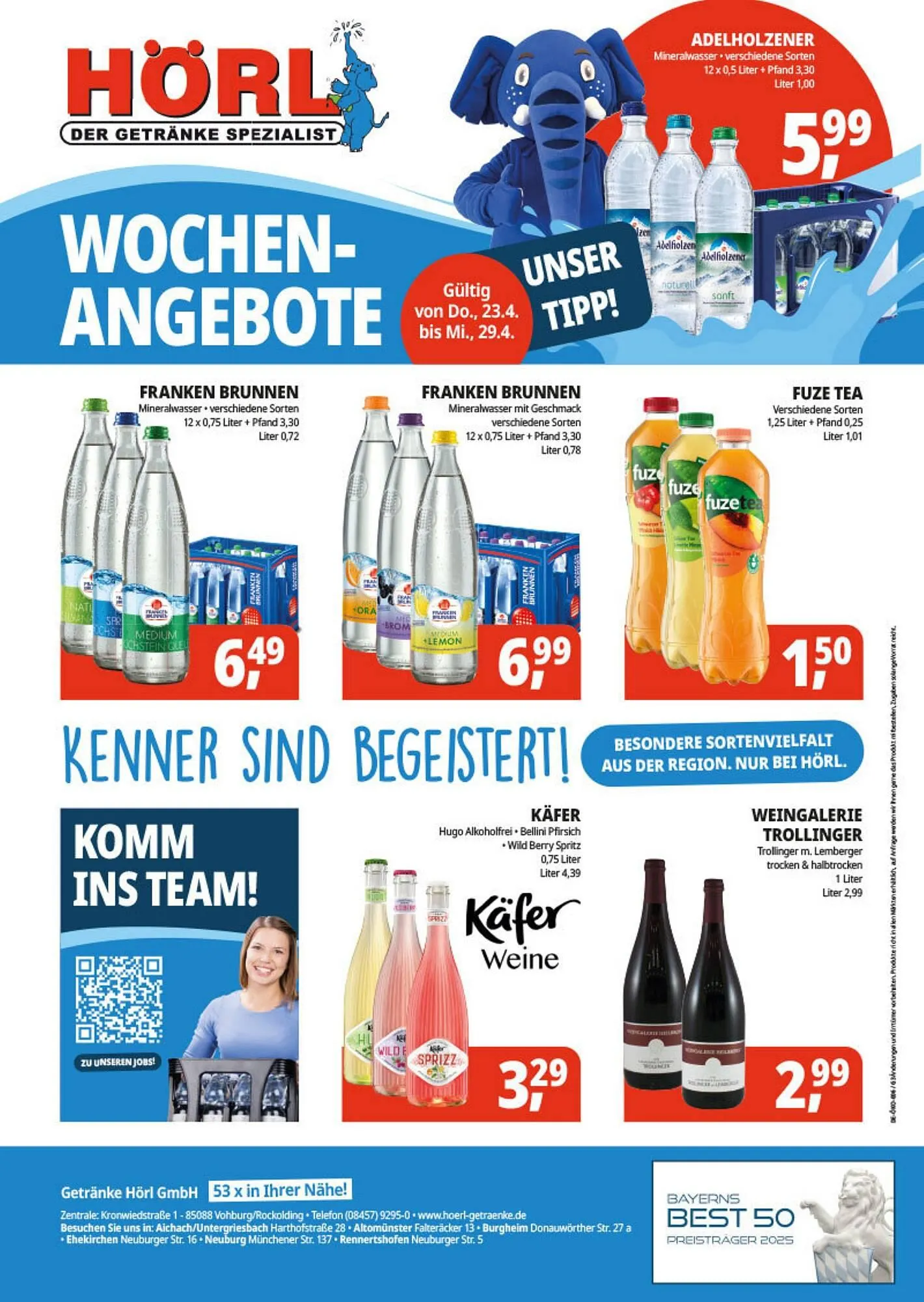 Hörl Getränke Prospekt von 23. April bis 29. April 2026 - Prospekt seite 2