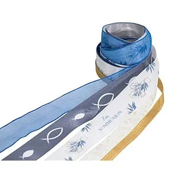 Bänderpaket "Kommunion", blau, 10–25 mm, 5x 2 m