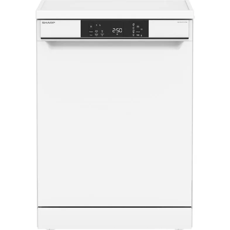 Sharp freistehender Geschirrspüler (60 cm), QW-NA1CF47DW-DE, 13 Maßgedecke, Weiß