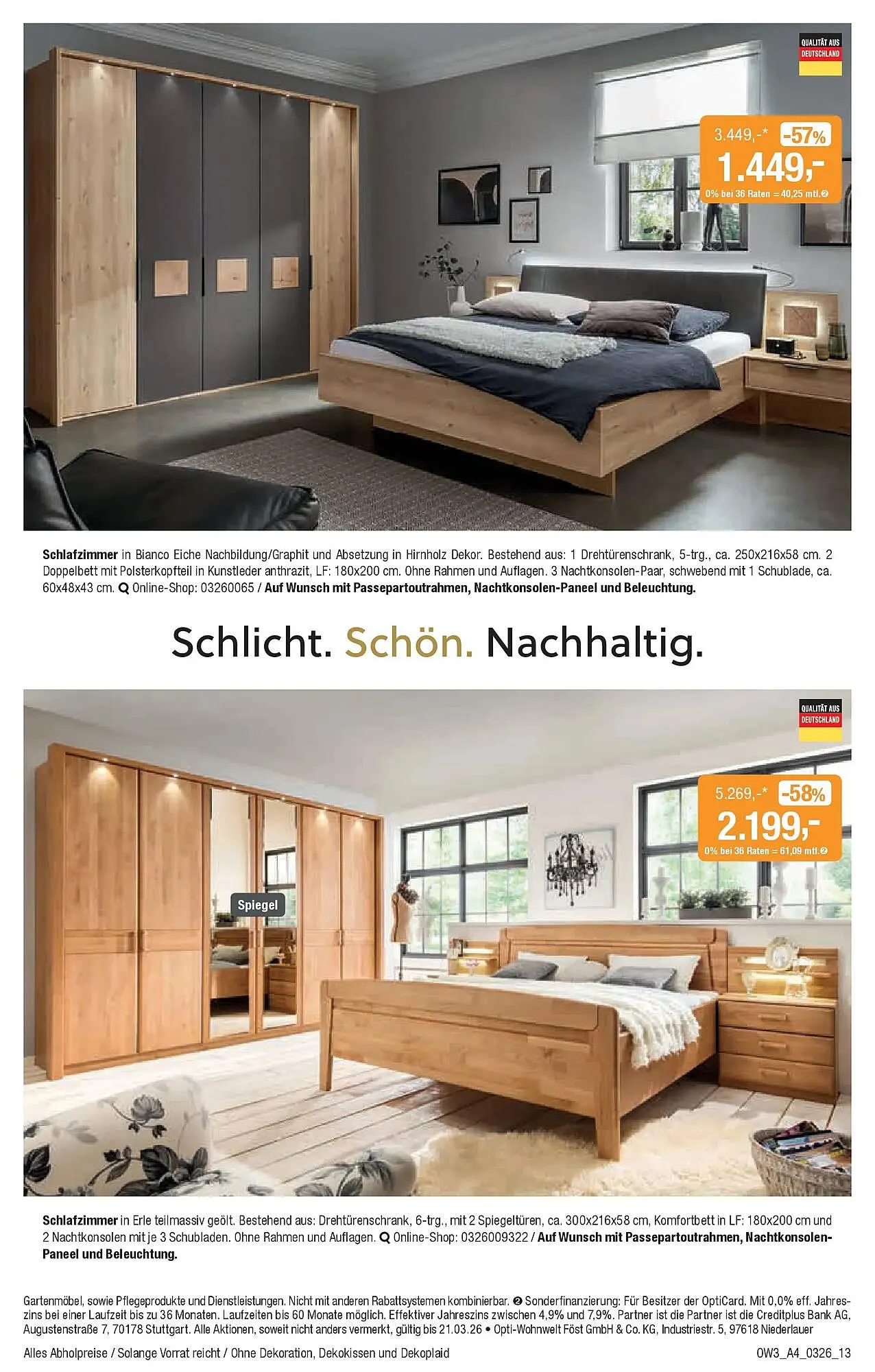 Opti Wohnwelt Prospekt von 25. Februar bis 21. März 2026 - Prospekt seite 13