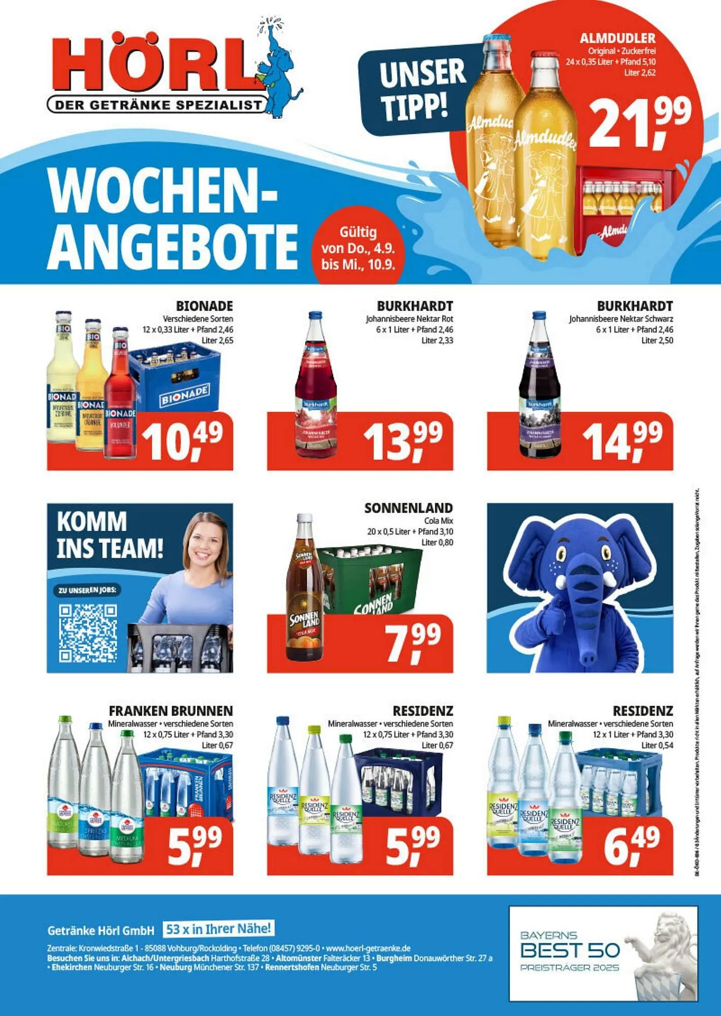 Hörl Getränke Prospekt von 4. September bis 10. September 2025 - Prospekt seite 2