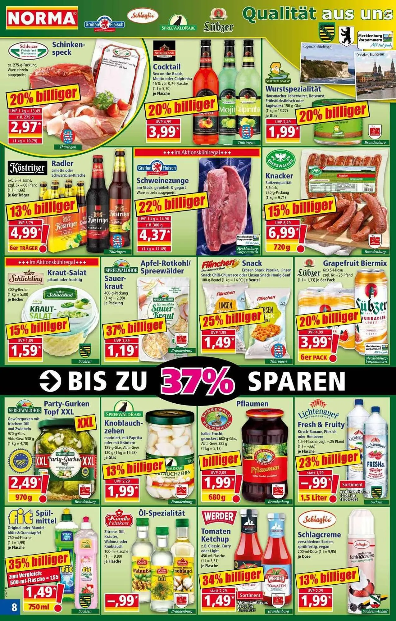 Norma Prospekt von 12. Mai bis 18. Mai 2025 - Prospekt seite 8