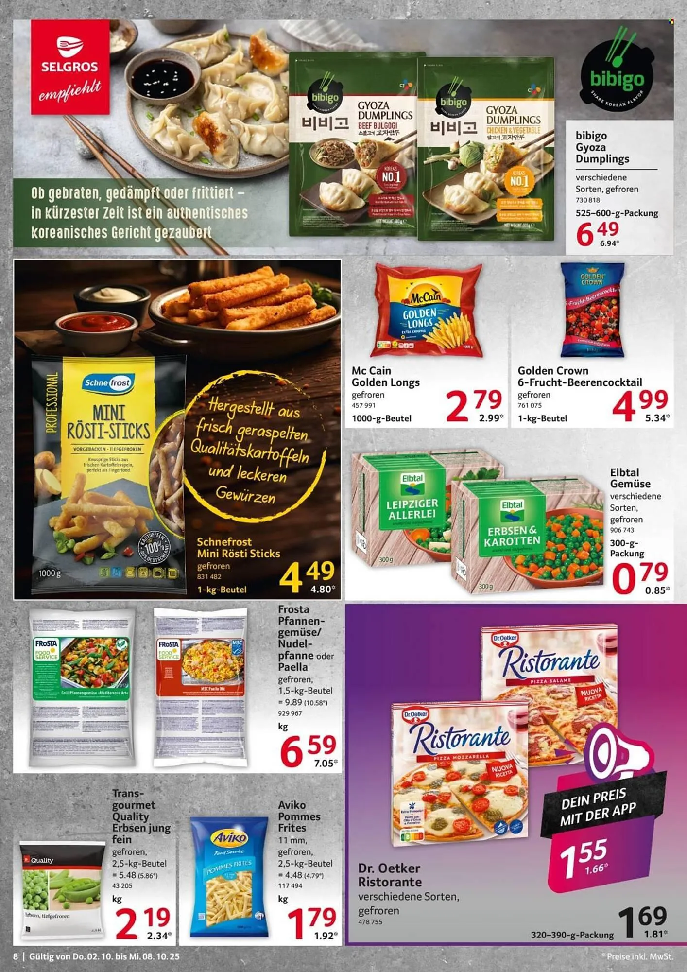 Selgros Prospekt von 2. Oktober bis 8. Oktober 2025 - Prospekt seite 8